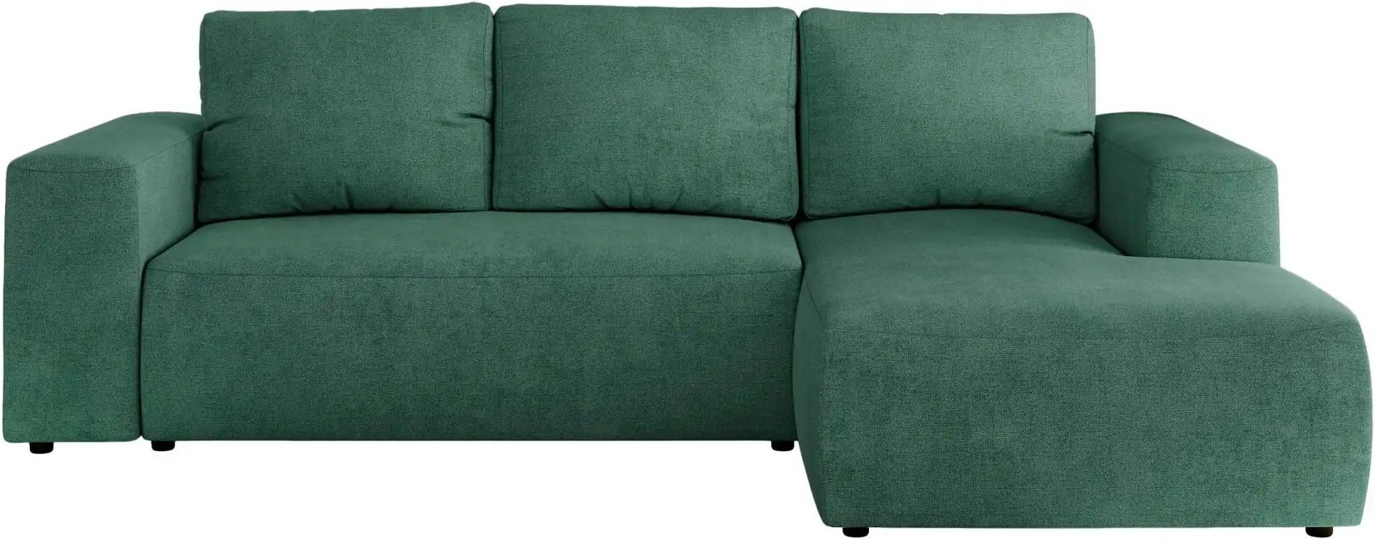 Ecksofa Beige mit Schlaffunktion Trentino ¦ grün ¦ Maße (cm): B: 266 H: 89 Polstermöbel > Sofas > Ecksofas - Höffner