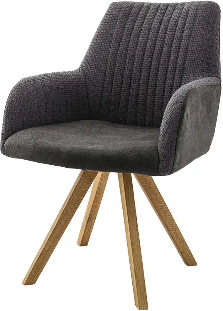 Woodford Armlehnstuhl Olina ¦ grau ¦ Maße (cm): B: 59 H: 87 T: 61.0 Stühle > Esszimmerstühle > Esszimmerstühle mit Arml...