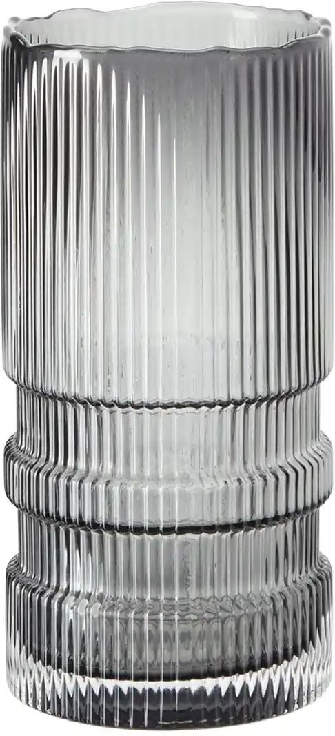 HOME STORY Vase ¦ grau ¦ Glas ¦ Maße (cm): H: 25 Ø: 12 Accessoires > Vasen - Höffner