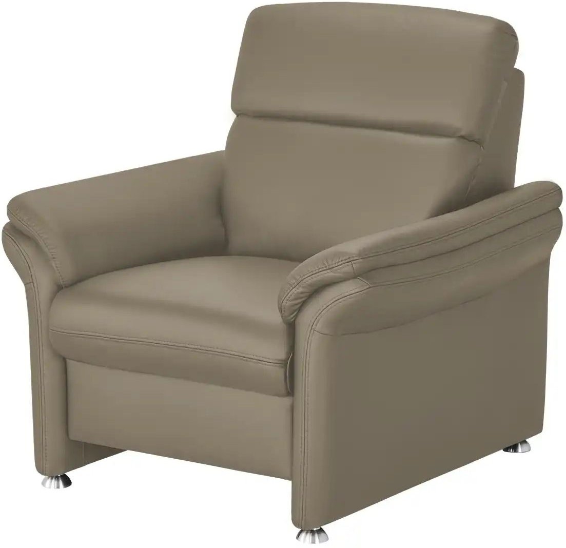 meinSofa Ledersessel Leder Manon ¦ grau ¦ Maße (cm): B: 98 H: 94 T: 92.0 Polstermöbel > Sessel > Fernsehsessel - Höffner