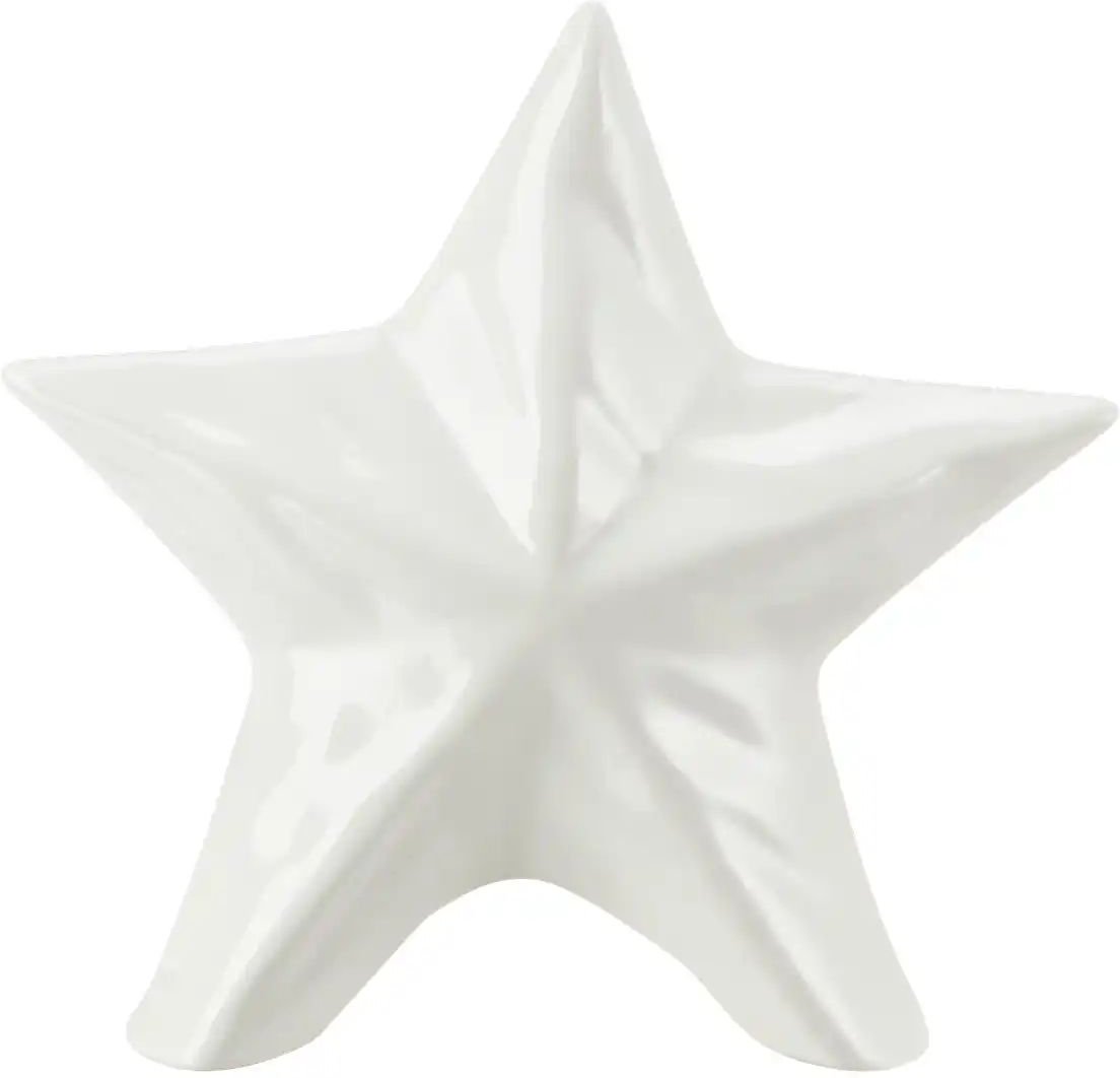 HOME STORY Deko Stern ¦ weiß ¦ Porzellan ¦ Maße (cm): B: 15 H: 14,5 T: 5.0 Weihnachten - Höffner
