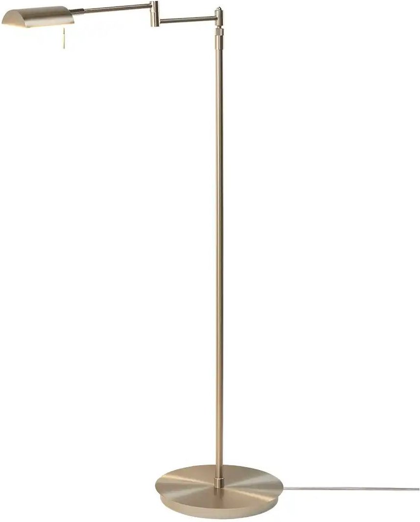 HELL-höllisch gutes Licht Bridge-Stehleuchte 1-flammig Nickel matt ¦ silber ¦ Maße (cm): H: 145 T: 60.0 Lampen & Leuch...