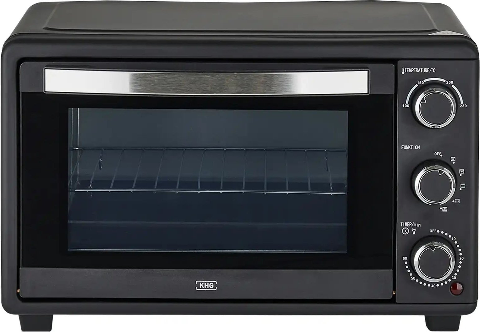 Thumbnail - KHG Minibackofen MBO-25S ¦ schwarz ¦ Metall lackiert,Glas ¦ Maße (cm): B: 47,3 H: 30 T: 40.0 Elektrokleingeräte > Backe...