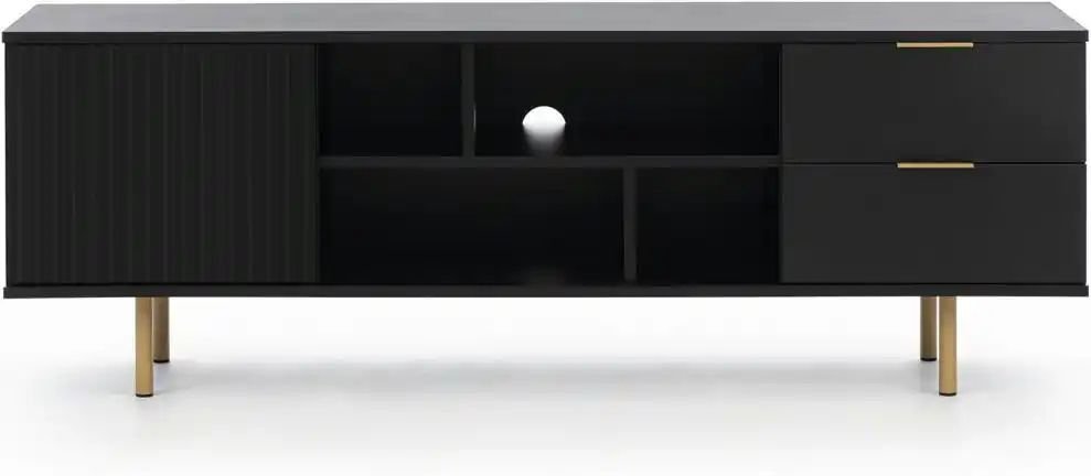 Lowboard Bianco ¦ schwarz ¦ Maße (cm): B: 150 H: 52 Kommoden & Sideboards > Lowboards - Höffner