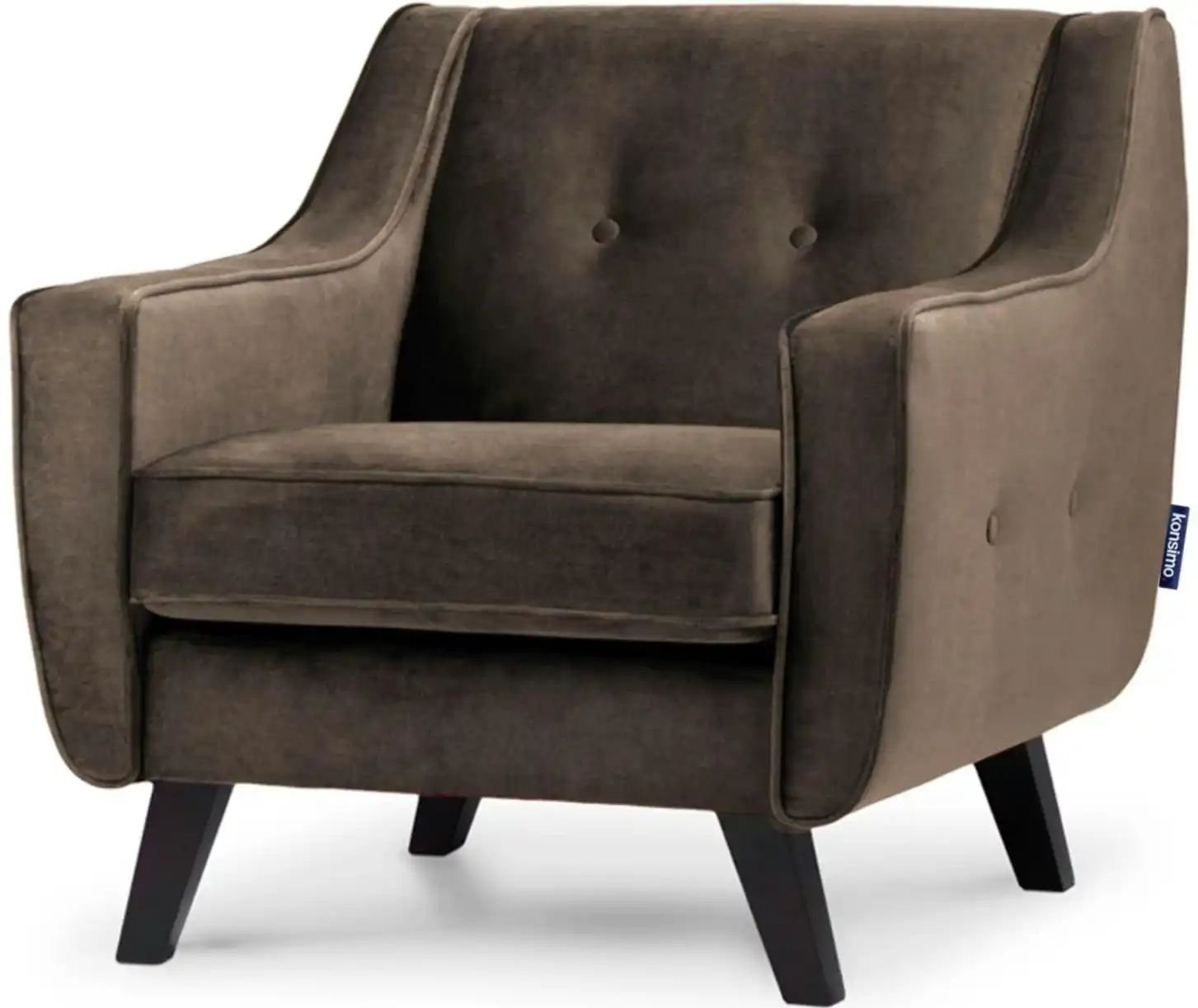 KONSIMO Sessel Terso ¦ braun ¦ Maße (cm): B: 84 H: 81 Polstermöbel > Sessel > Polstersessel - Höffner