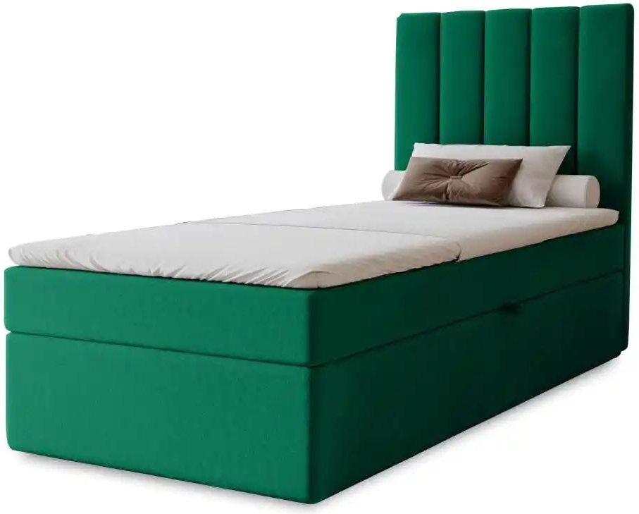 Boxbett mit Stauraum Nelia ¦ grün ¦ Maße (cm): B: 102 H: 124 Betten > Polsterbetten - Höffner