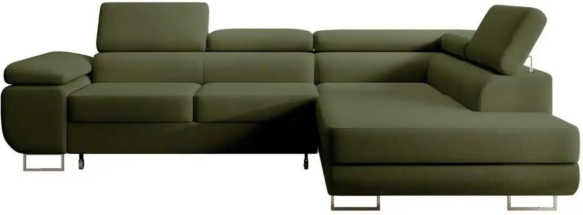 Selsey Ecksofa mit Schlaffunktion Stevil ¦ grün ¦ Maße (cm): B: 275 H: 90 Polstermöbel > Sofas > Ecksofas - Höffner