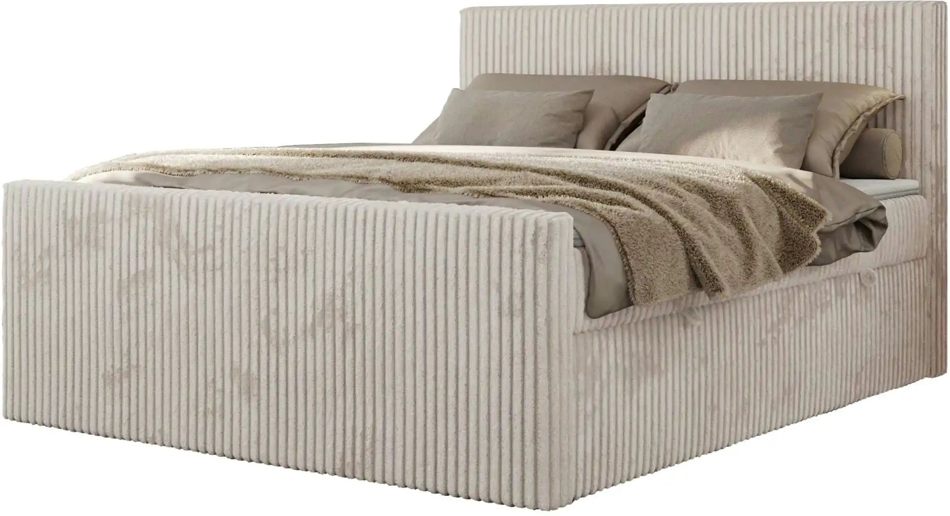 Thumbnail - Boxbett mit Bettkasten Tiliano Duo ¦ beige ¦ Maße (cm): B: 184 H: 119 Betten > Komfortbetten - Höffner