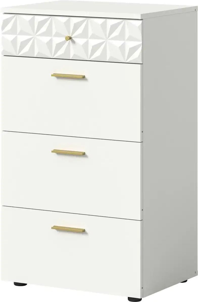 Kommode Prisma ¦ weiß ¦ Maße (cm): B: 53 H: 92 T: 40.0 Kommoden & Sideboards > Kommoden - Höffner