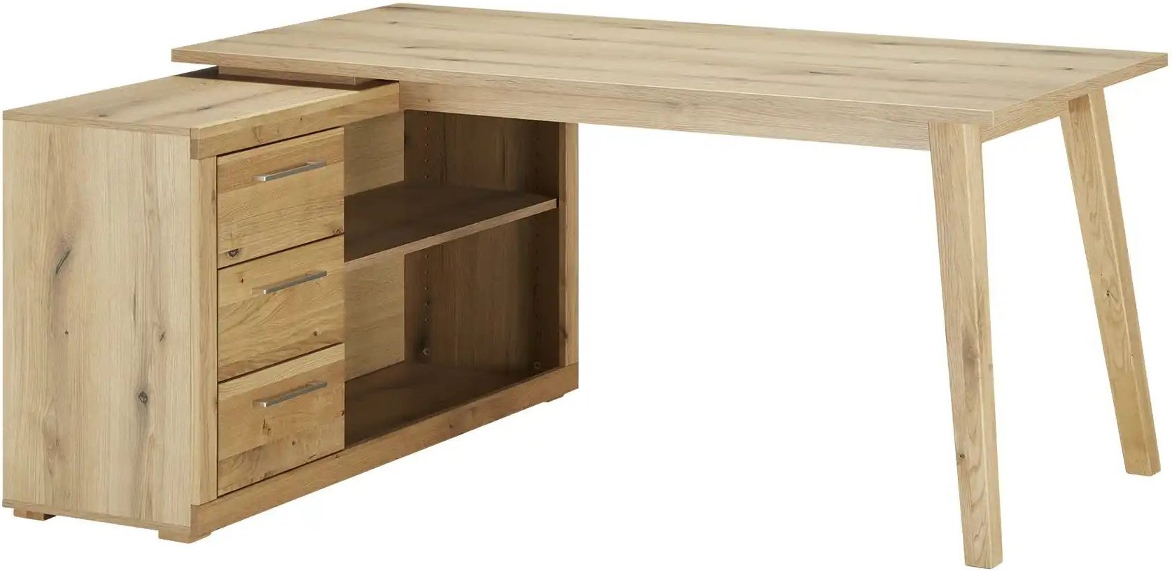 smart Eckschreibtisch Oslo ¦ holzfarben ¦ Maße (cm): B: 165 H: 130 T: 76.0 Tische > Schreibtische - Höffner