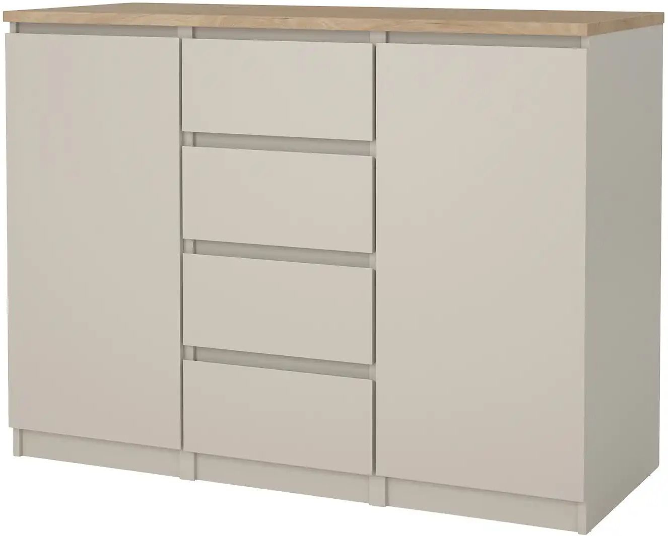 Sideboard Nardo ¦ beige ¦ Maße (cm): B: 120,8 H: 90,7 T: 50.0 Kommoden & Sideboards > Sideboards - Höffner