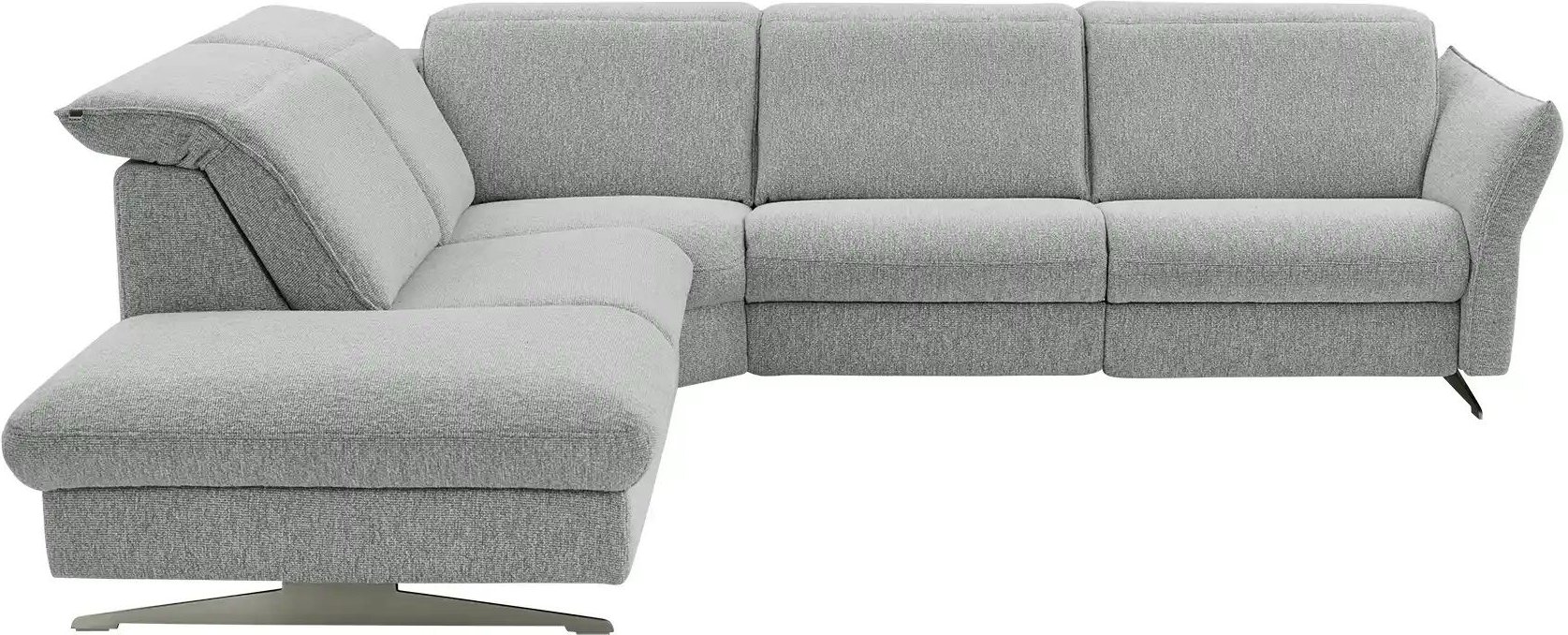 Hukla Ecksofa Mikrofaser Michelle ¦ grau ¦ Maße (cm): B: 292 H: 99 T: 258.0 Polstermöbel > Sofas > Ecksofas - Höffner