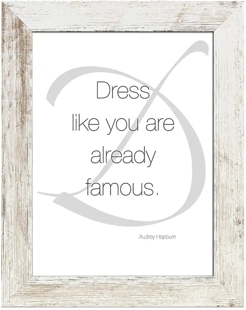 Bilderrahmen 18x24 cm Hollywood ¦ weiß ¦ Massivholz ¦ Maße (cm): B: 23 H: 29 T: 1.5 Accessoires > Bilderrahmen - Höffne...