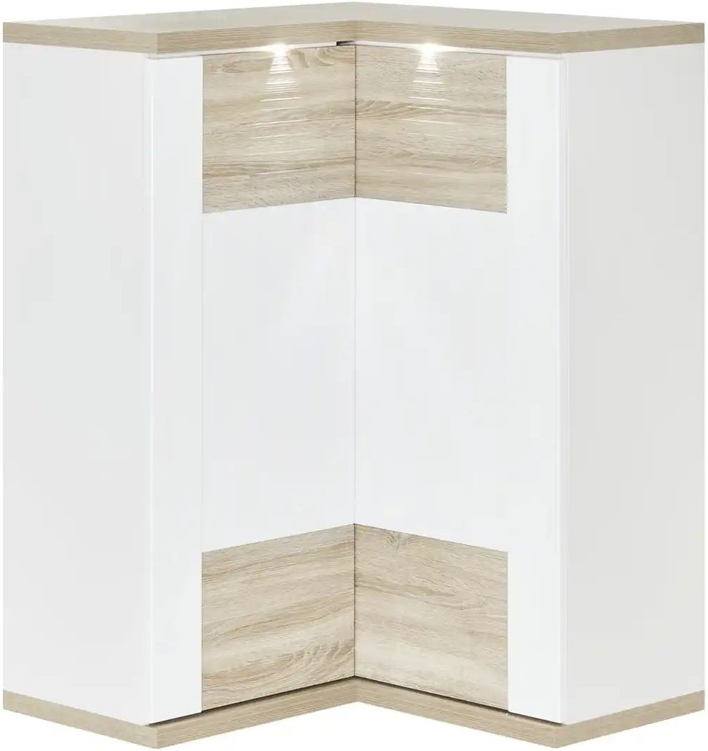 Thumbnail - uno Eck-Highboard Titan ¦ weiß ¦ Maße (cm): H: 131 Kommoden & Sideboards > Highboards - Höffner