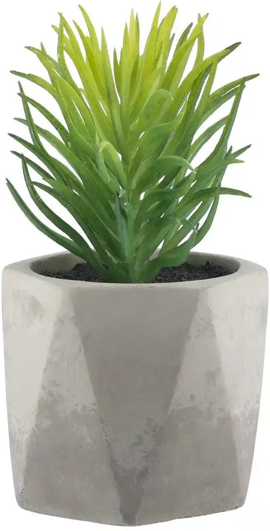 Kunstblume Sukkulente ¦ grün ¦ Kunststoff,Schaumstoff,Stein ¦ Maße (cm): H: 14 Ø: 7 Accessoires > Kunstblumen - Höffne...