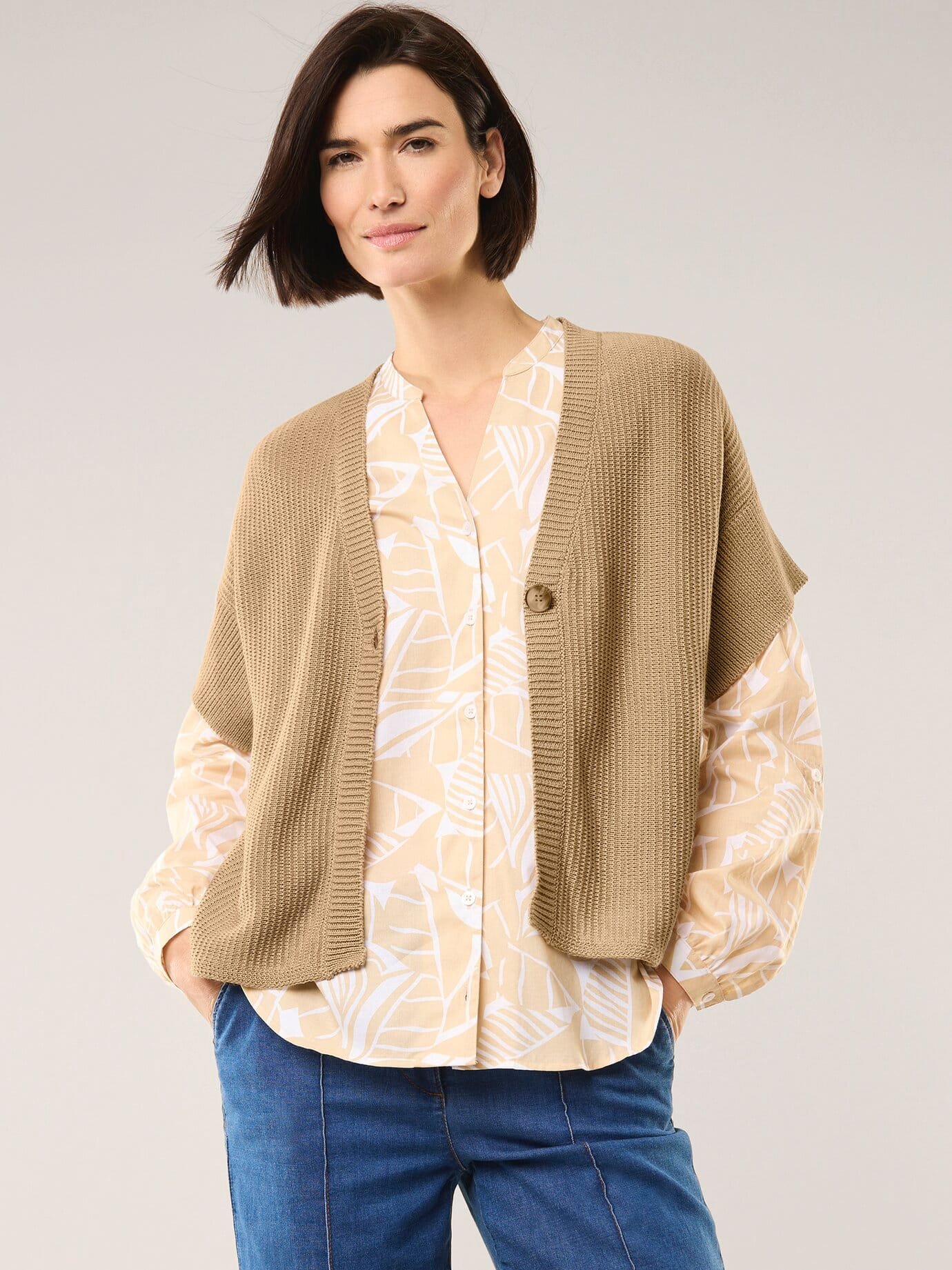 Strickweste Strukturmuster