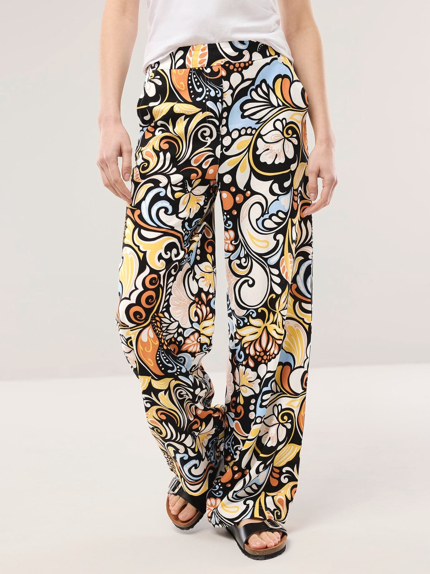 Kombihose aus Leinenmix