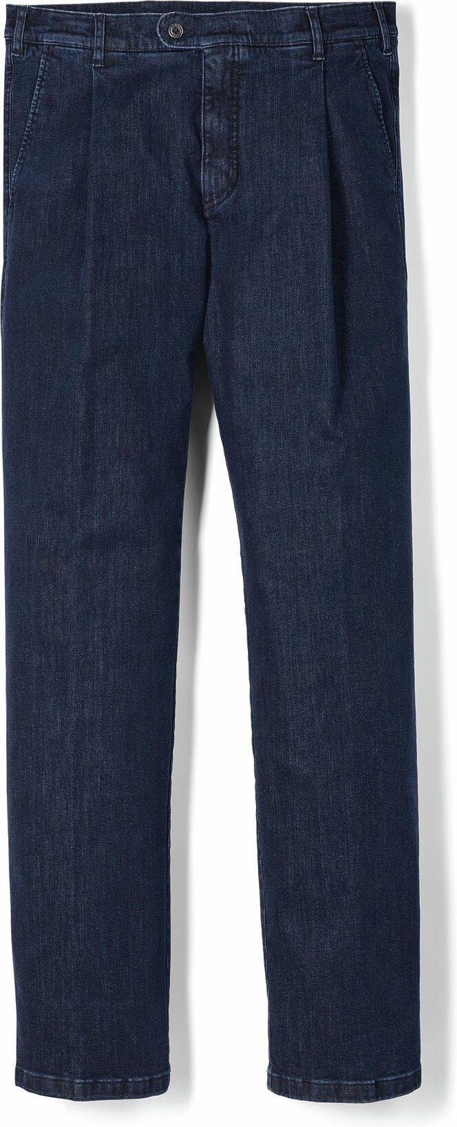 Extraglatt Flex-Bundfaltenjeans