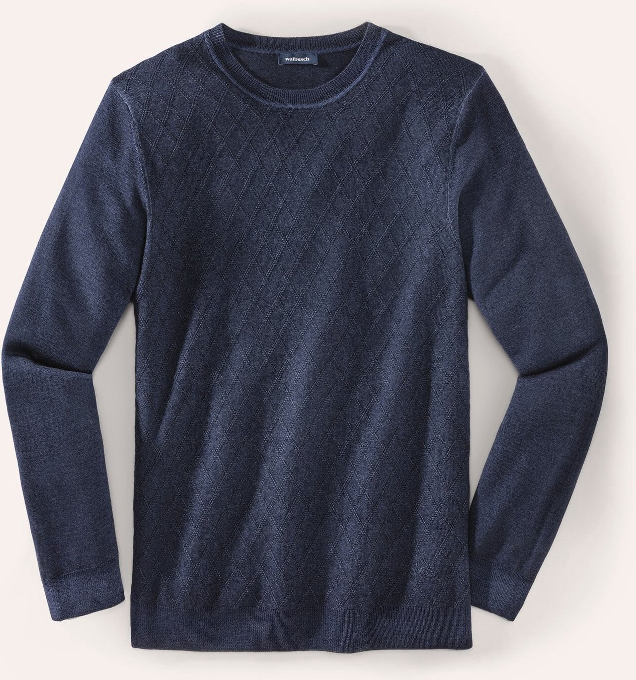 Strukturpullover Merino Extrafein