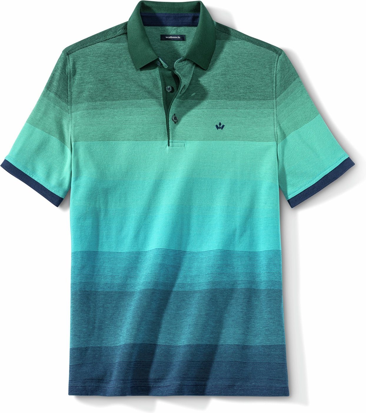 Ombre Streifenpolo Hitzefrei