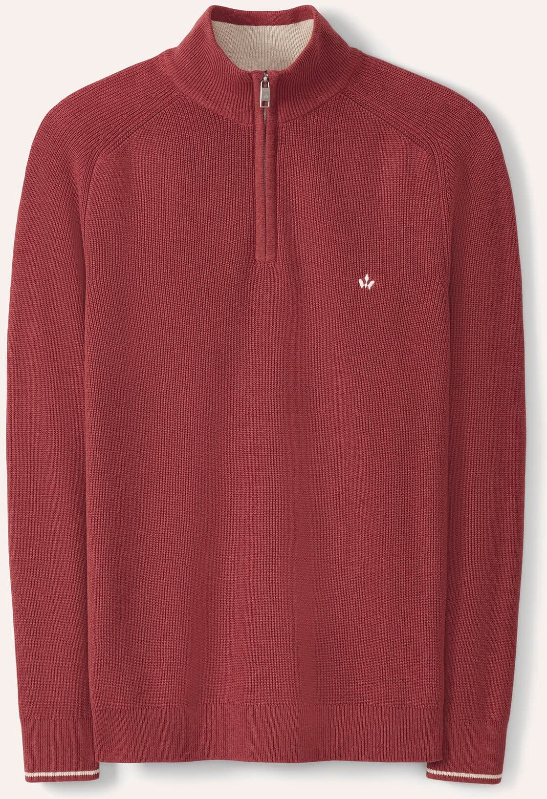 Gerippter Baumwoll-Troyer