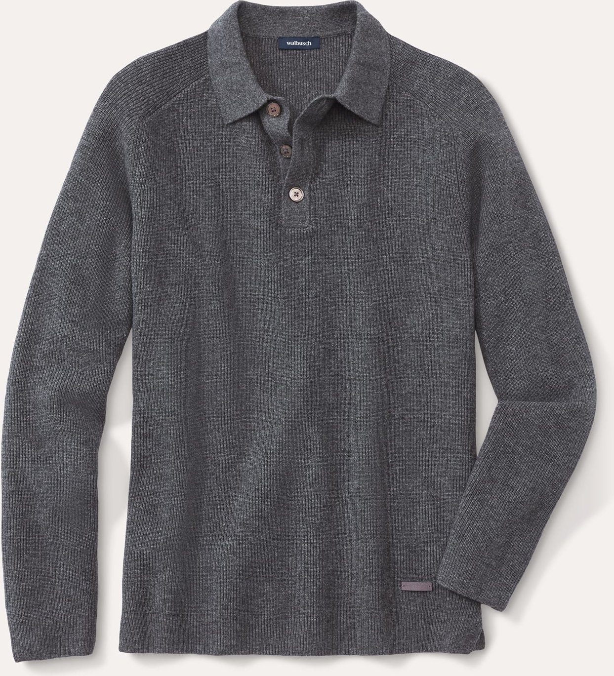 Patentstrick-Polopullover