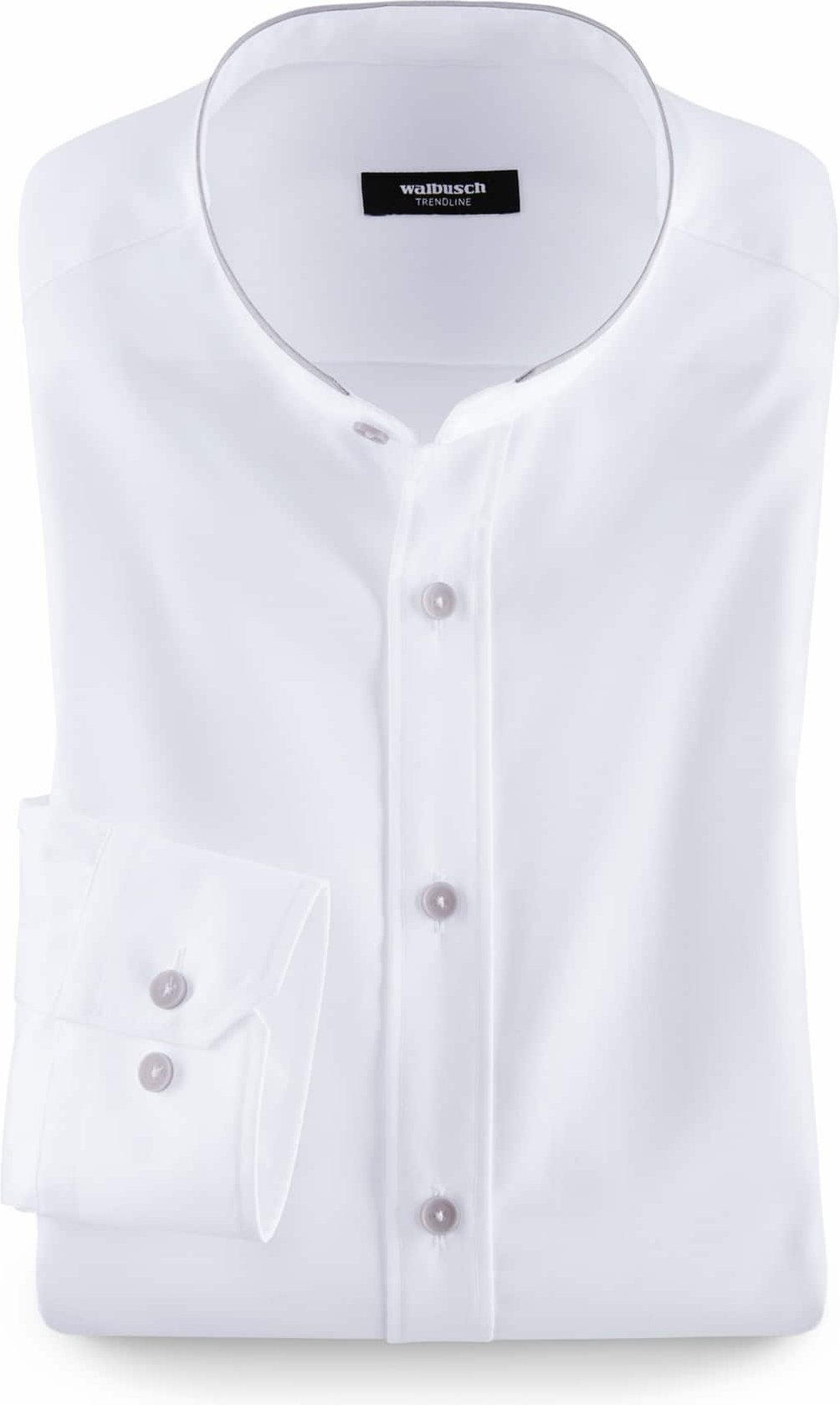 Extraglatt-Stehkragen-Hemd