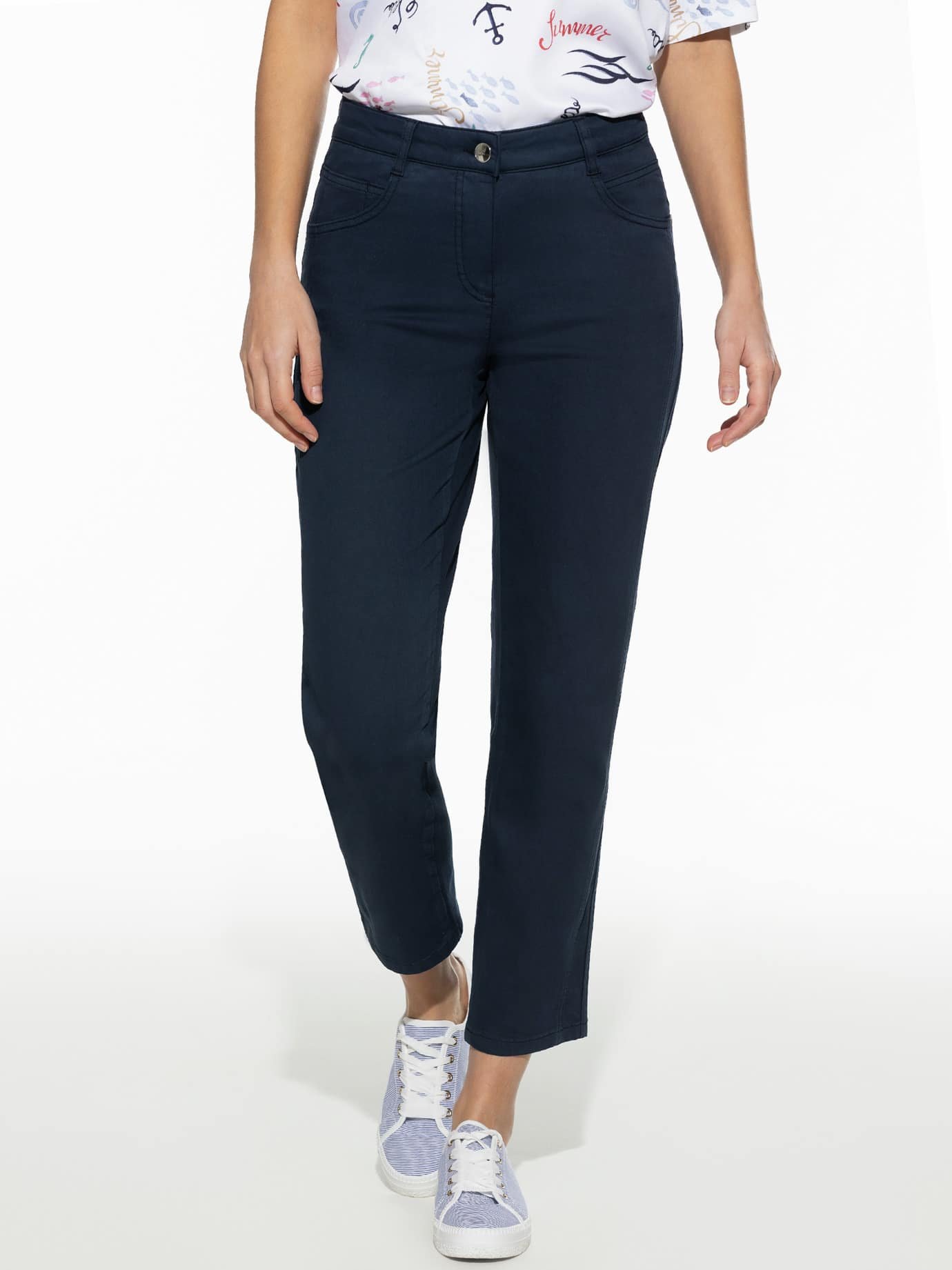 7/8-Baumwollhose Figurwunder Slim F