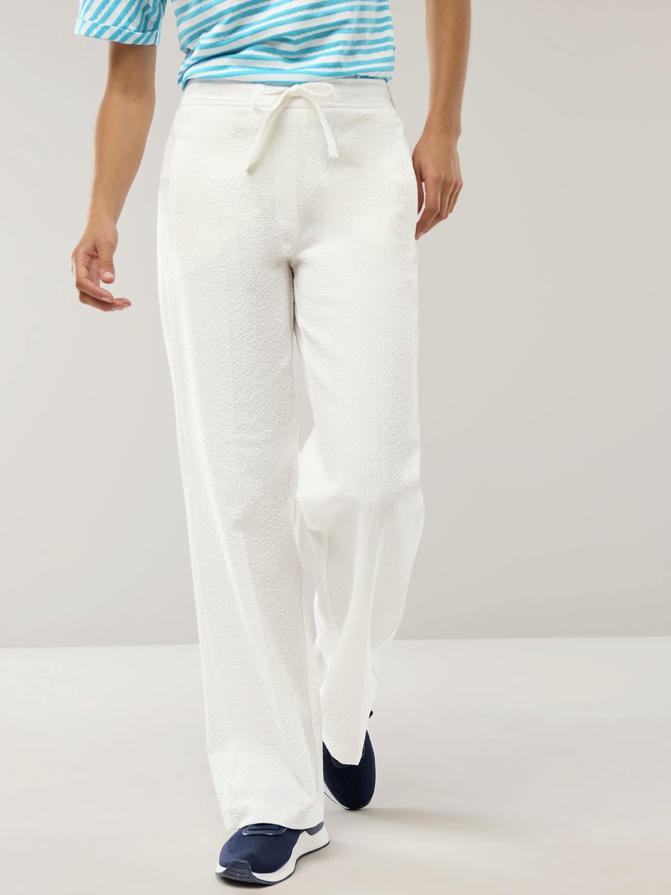 Marlenehose Seersucker