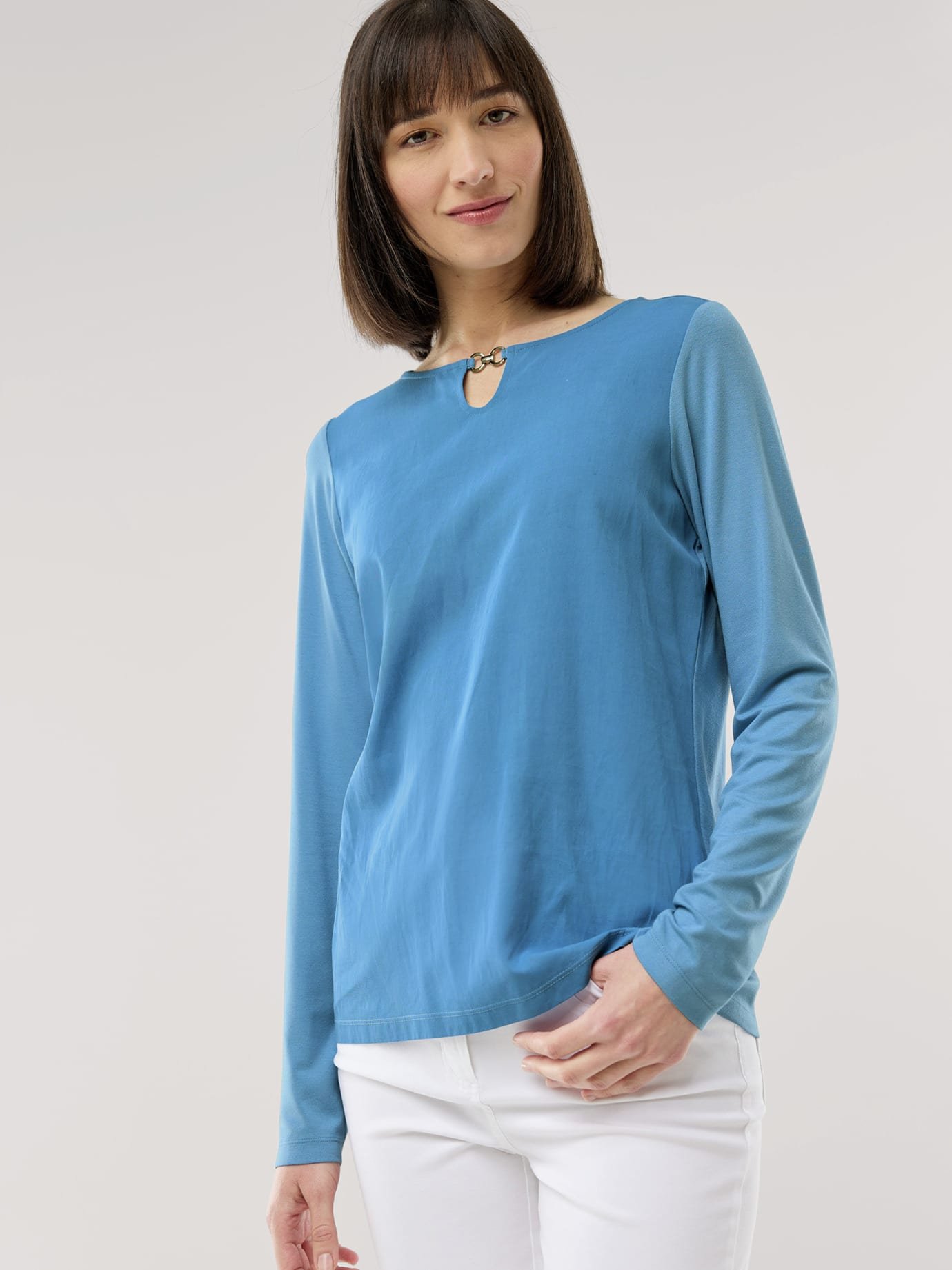 Viskoseshirt Materialmix