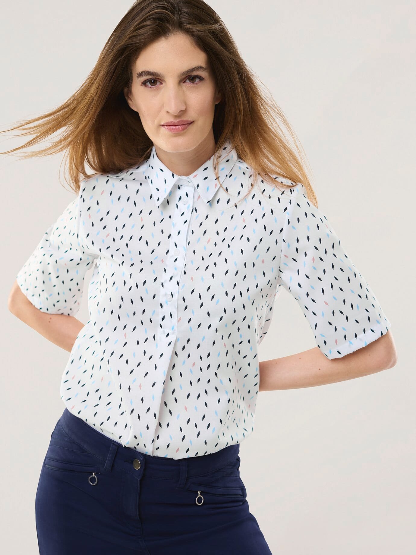 Extraglatt Polo Bluse