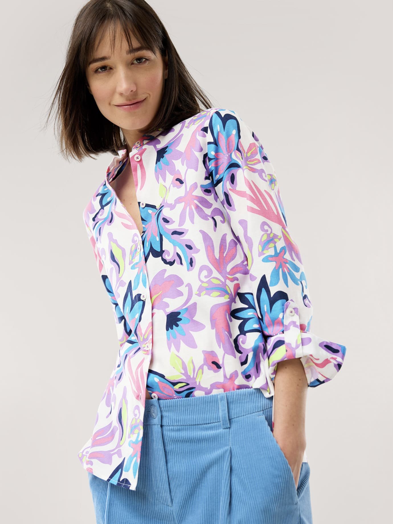 Stehkragenbluse Feel Good