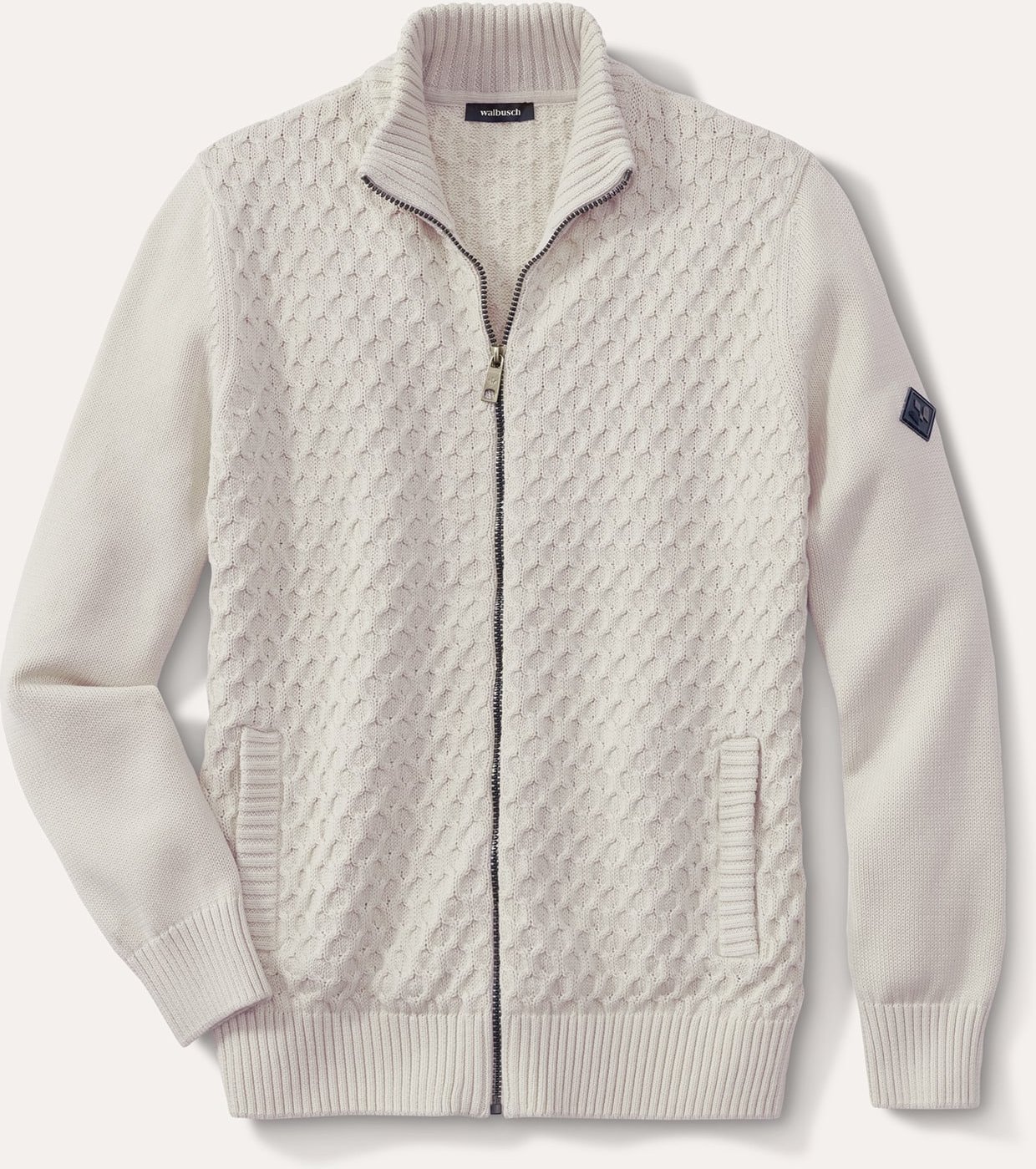 Premium Baumwoll-Strickjacke