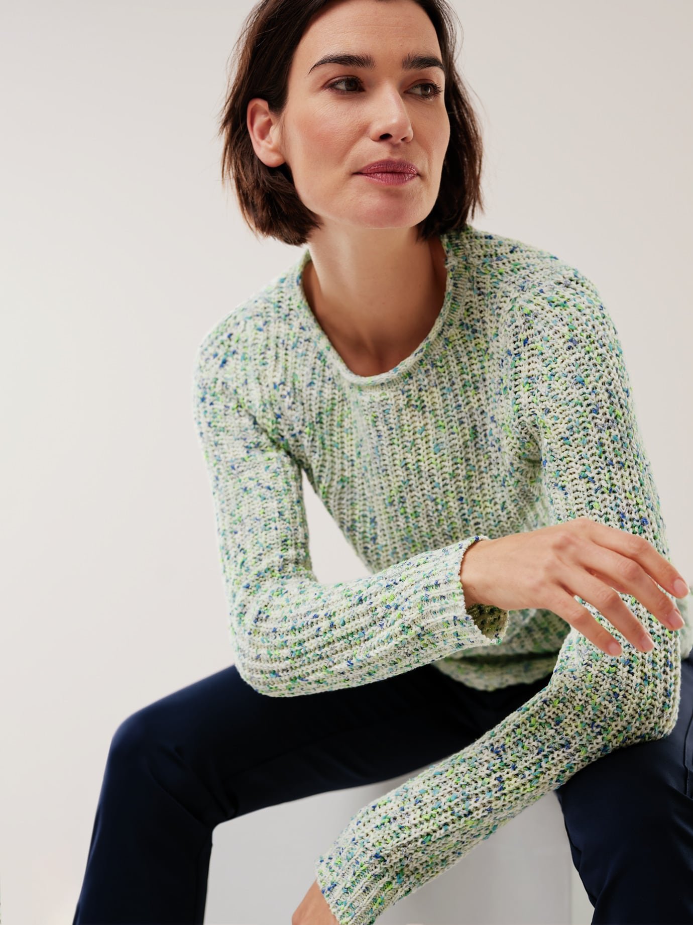 Thumbnail - Boucle Pullover Multicolor