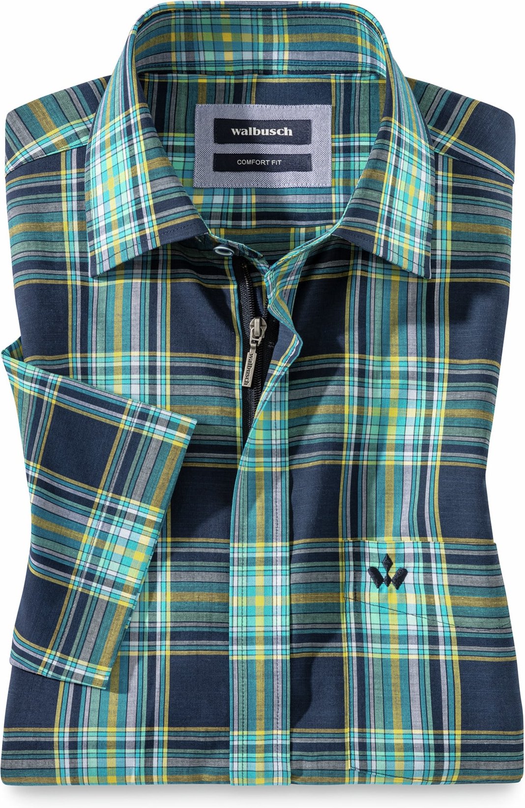 Tropical-Hemd Zip&Go