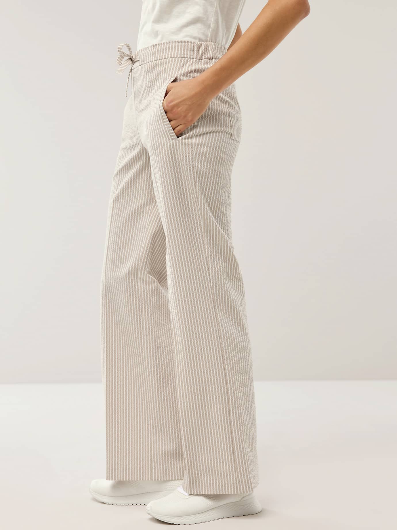 Marlenehose Seersucker