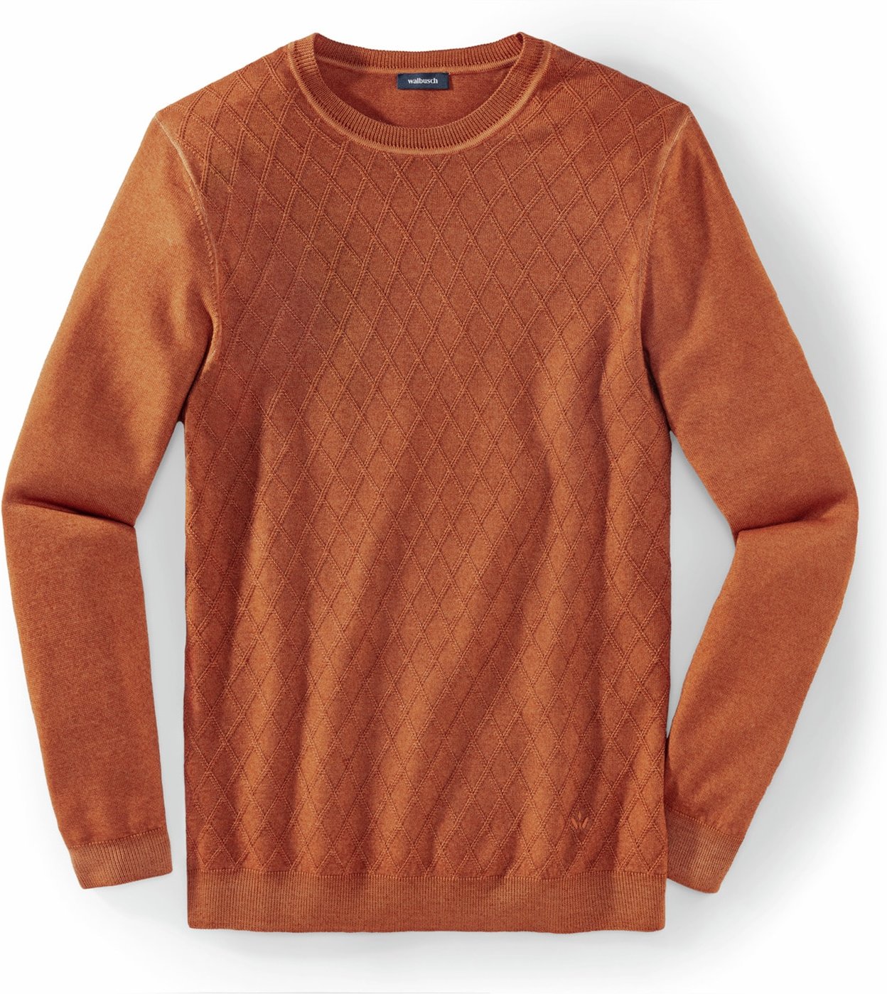 Strukturpullover Merino Extrafein