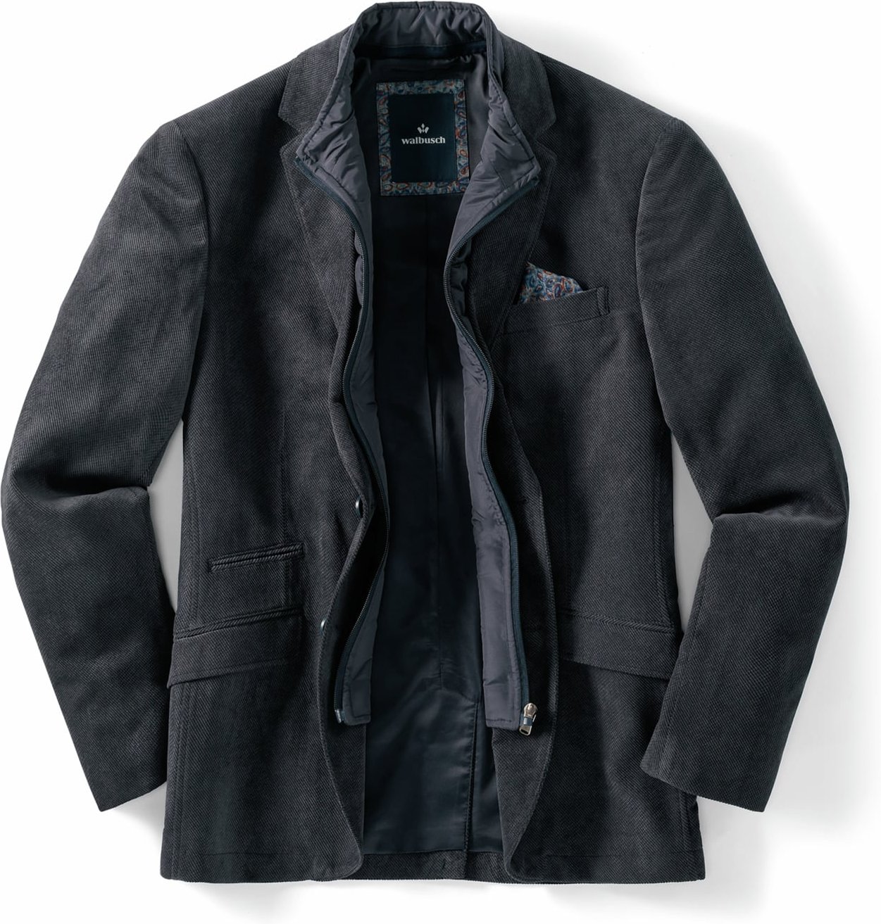 Mikrovelours Sakko 2 in 1