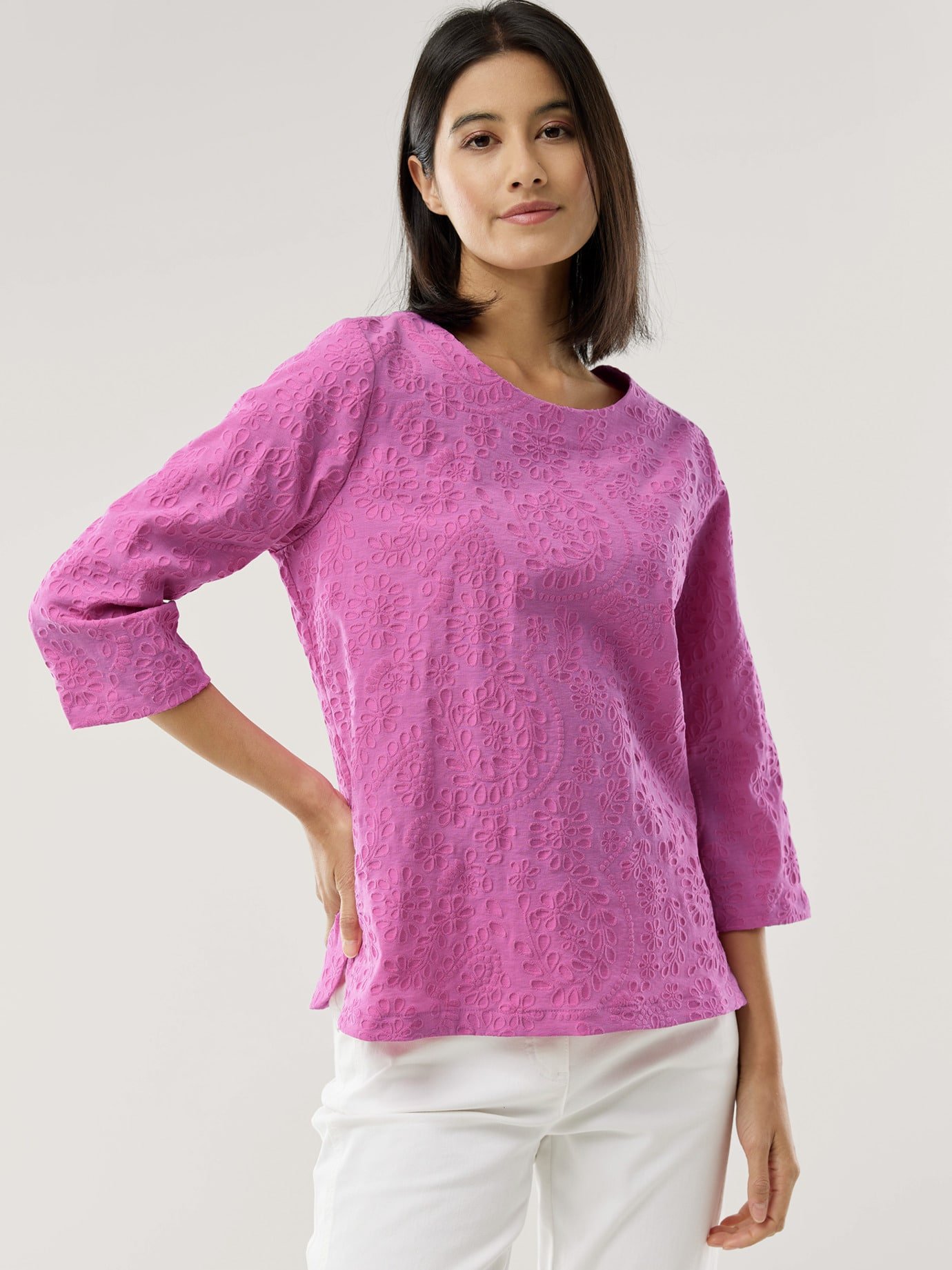 Jacquard Shirtbluse