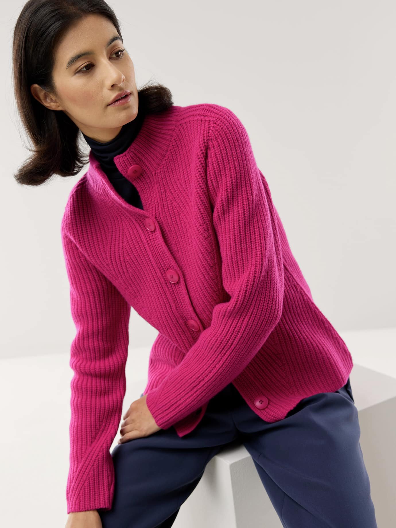 Cashmino Strickjacke Nahtlos