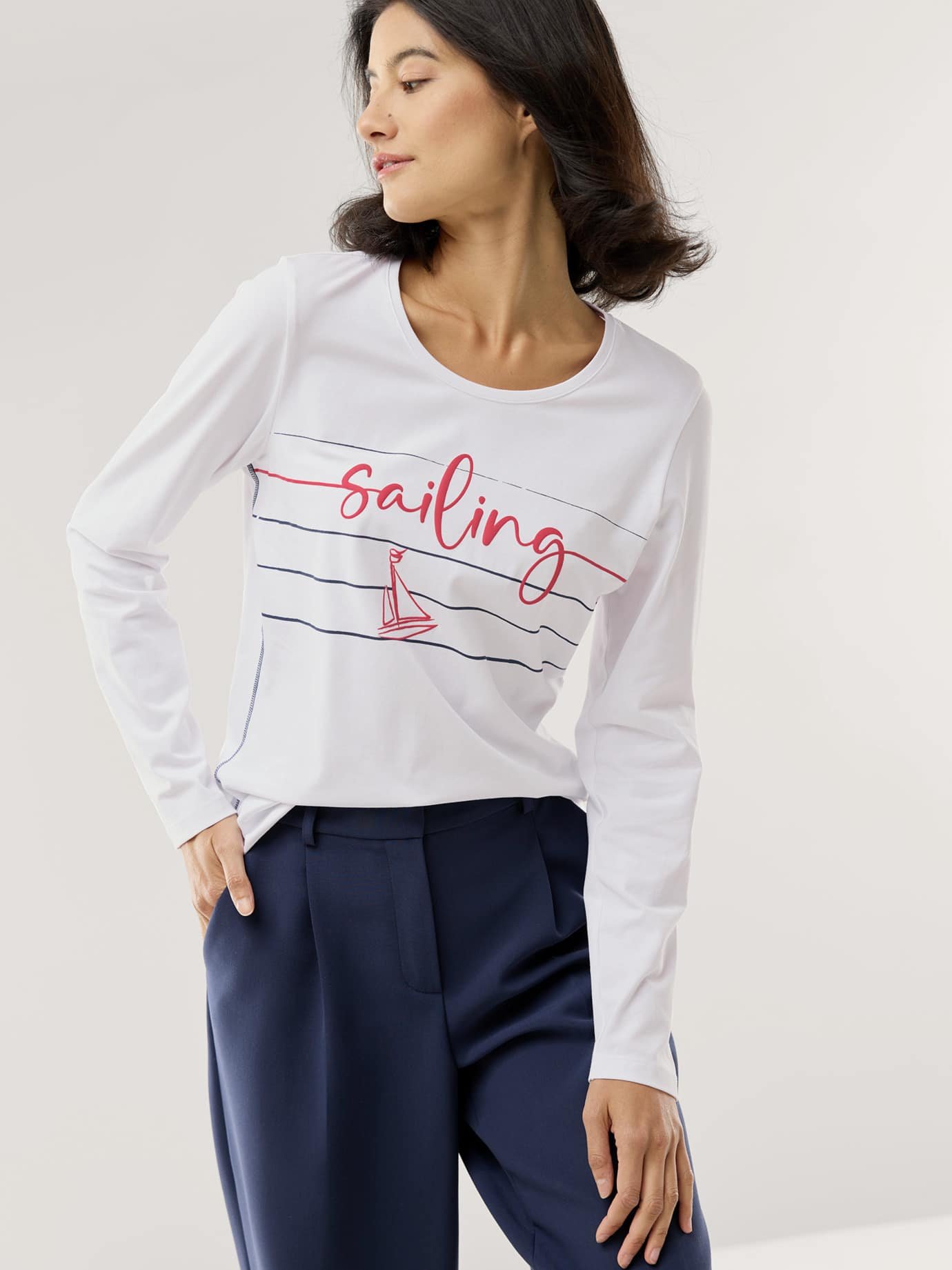 Baumwollshirt Sailing