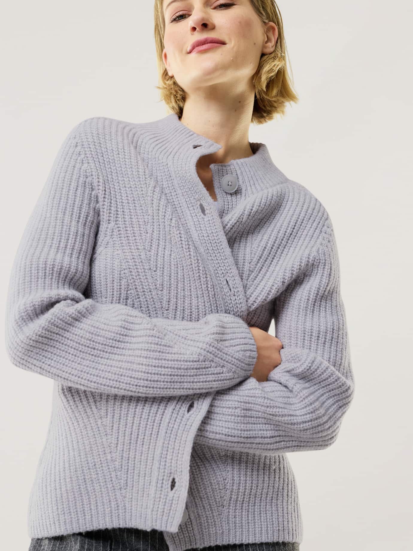 Cashmino Strickjacke Nahtlos