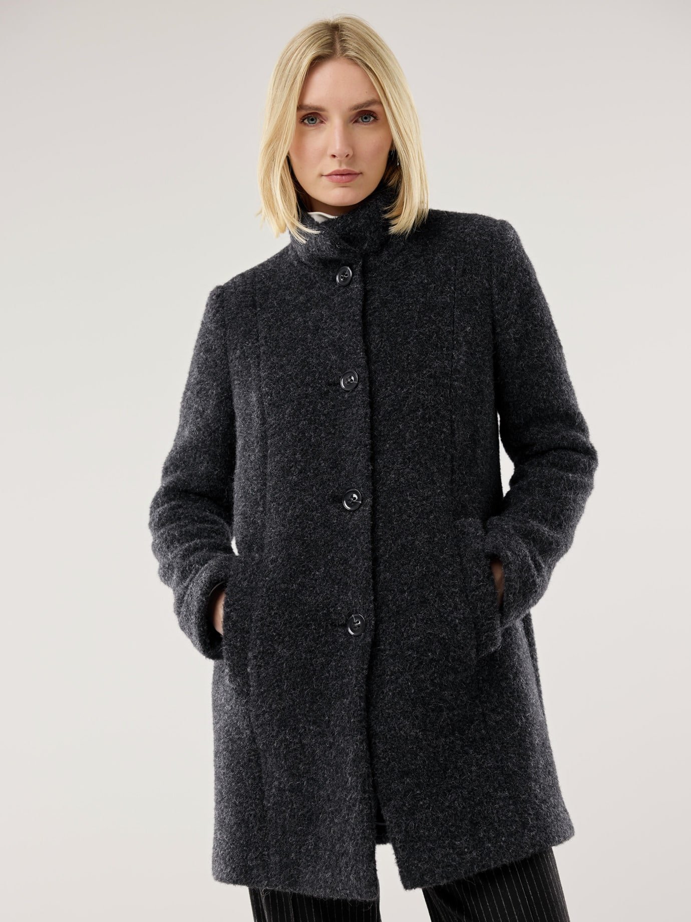 Alpaka-Flausch-Kurzmantel