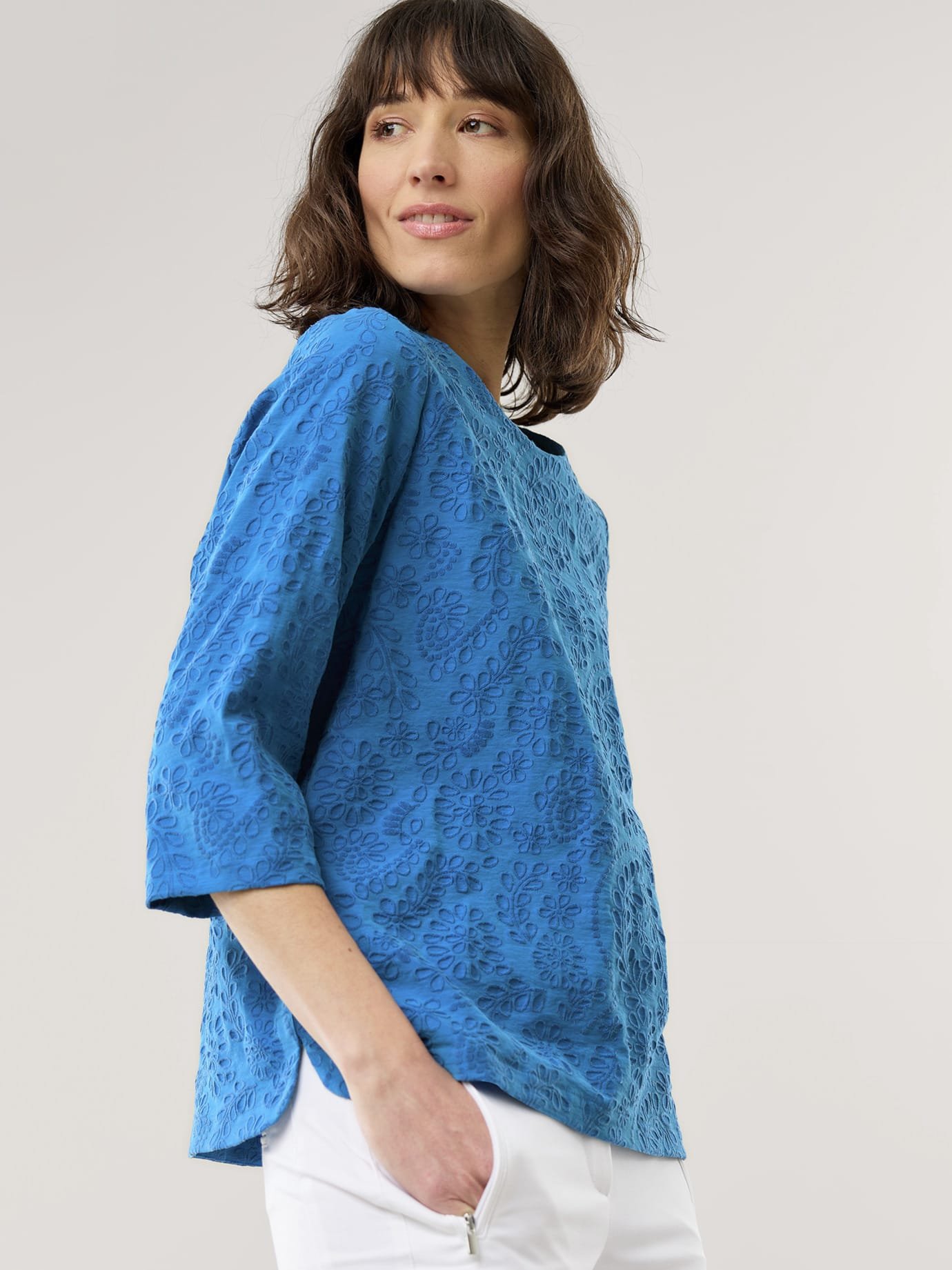 Jacquard Shirtbluse