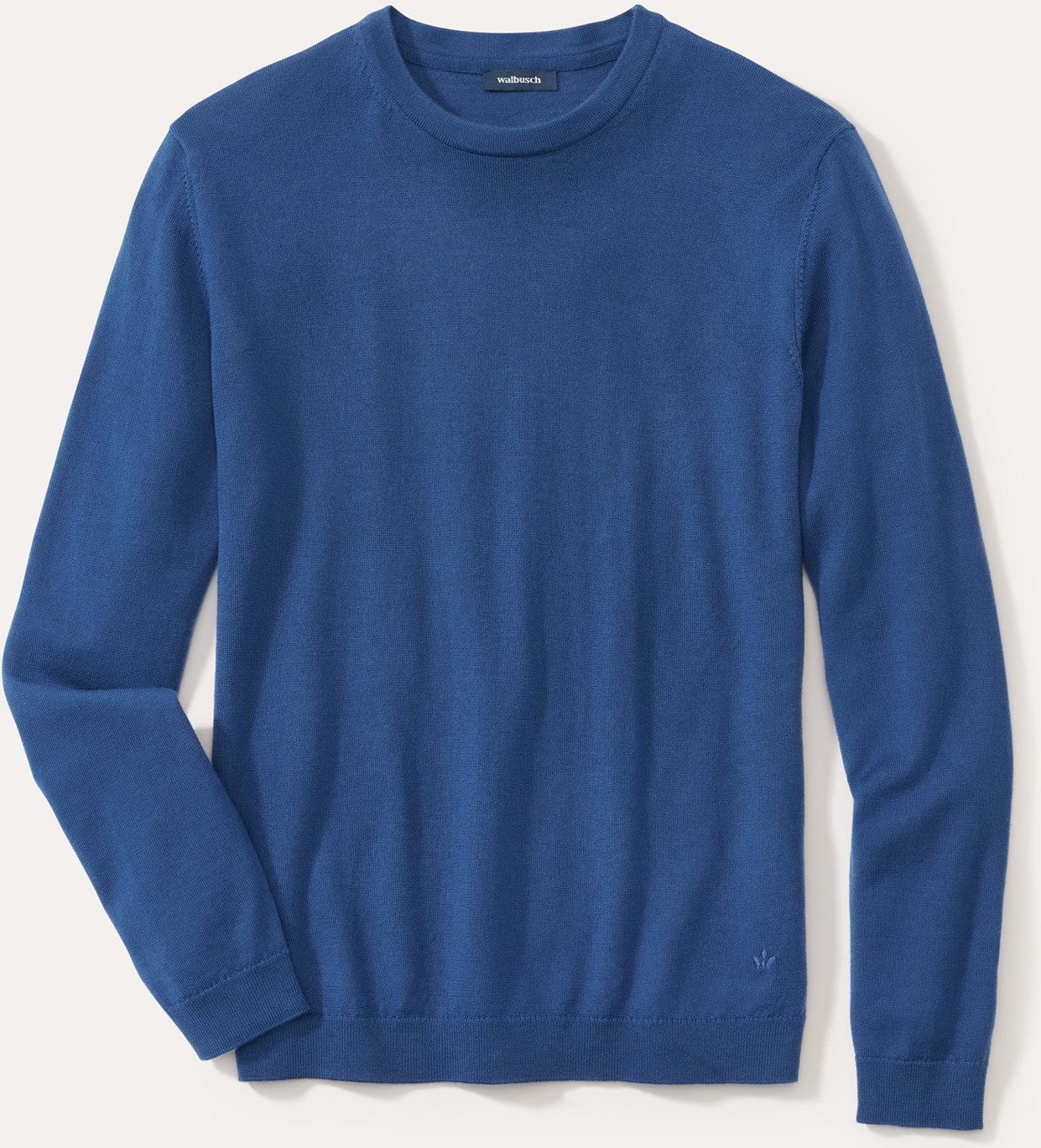 Rundhals-Pullover Merino Extrafein