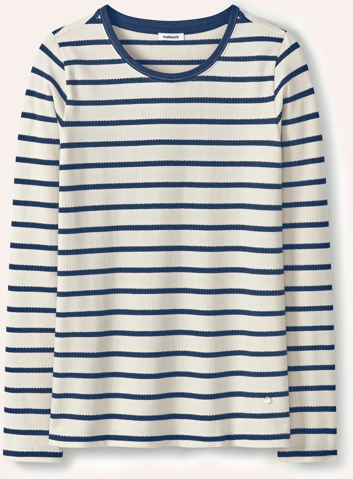 Baumwollshirt Ringelstruktur