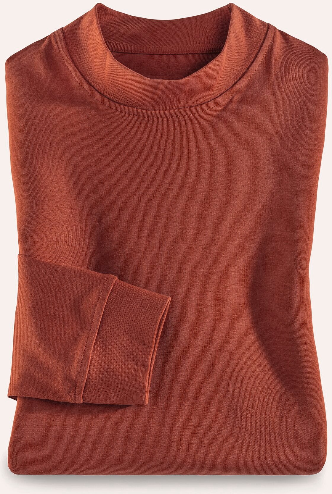 Langarm-Shirt Stehkragen