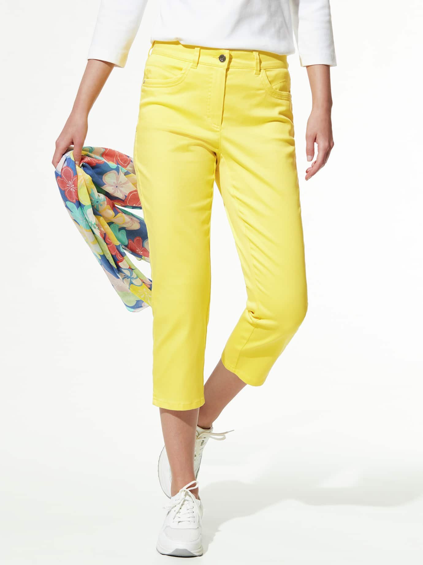 Extraglatt Baumwollcapri