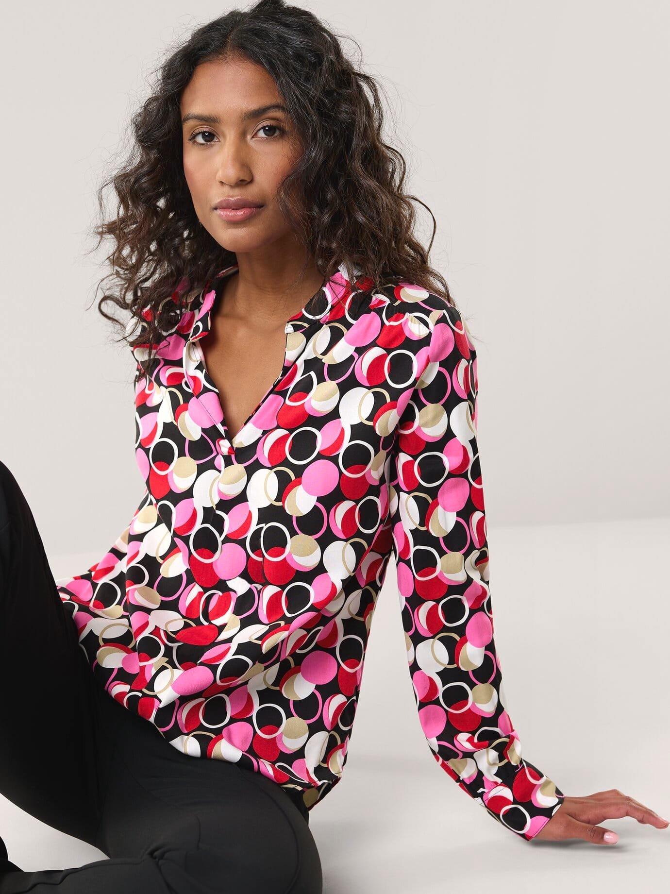 Easy Care Viskose Bluse