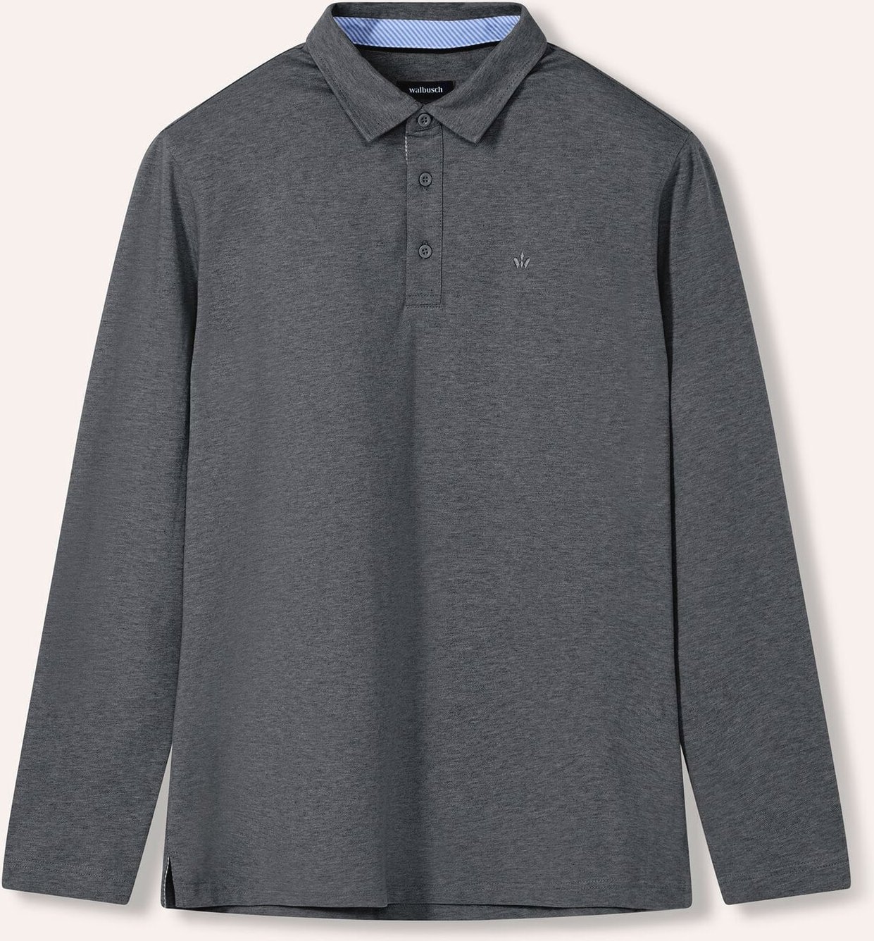 Thumbnail - Langarmpolo aus Baumwollmix